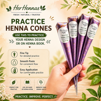 Henna practice cones